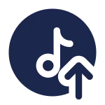 Upload Track 2 SVG Icon